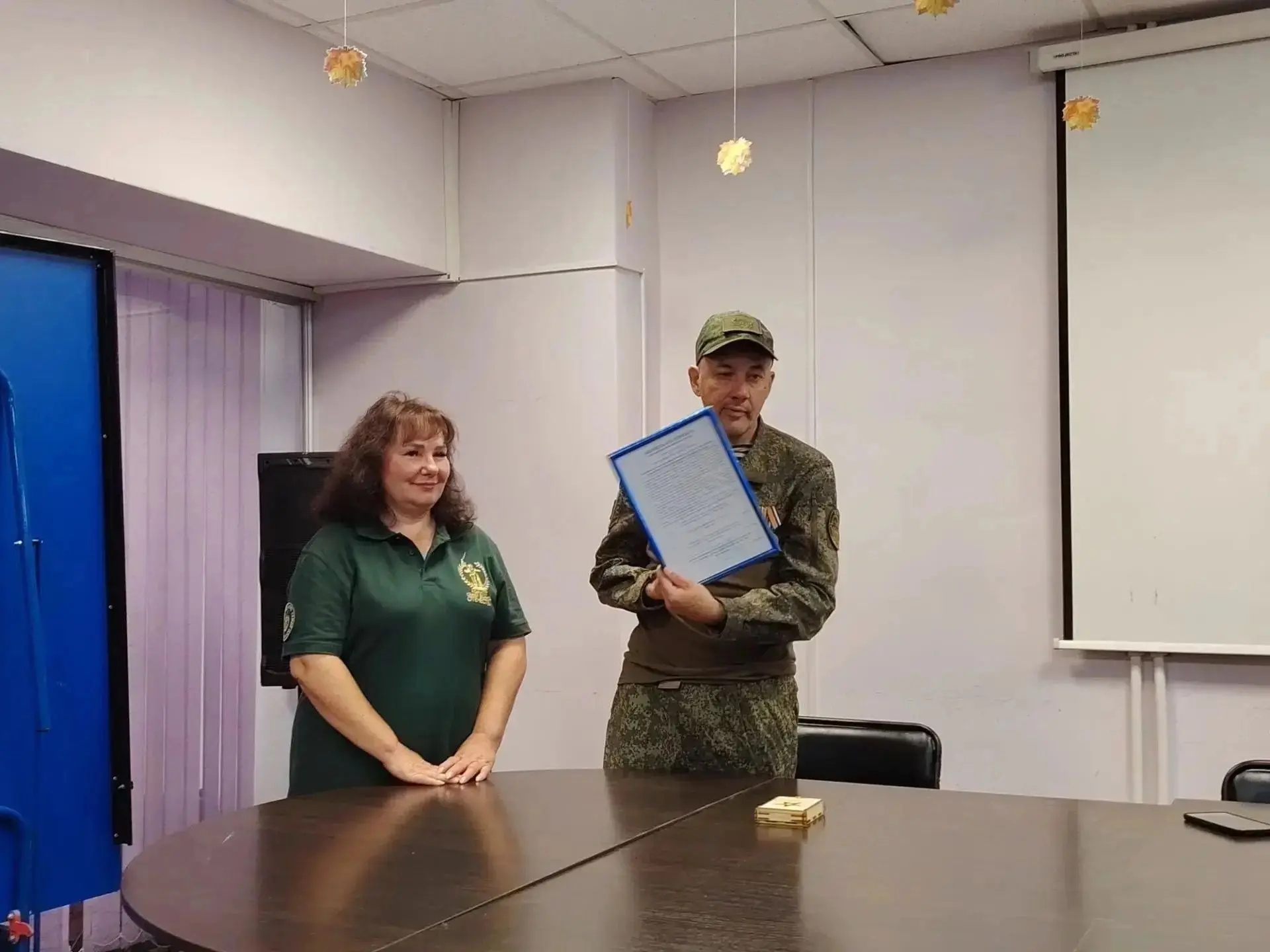 ⚡Руководителю штаба КСВО в г. Бородино Оксане Старковой вручили медаль «За помощь фронту»