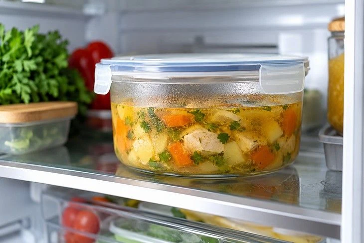 Сколько можно хранить суп в холодильнике: сроки для мясного, грибного и рыбного бульона...