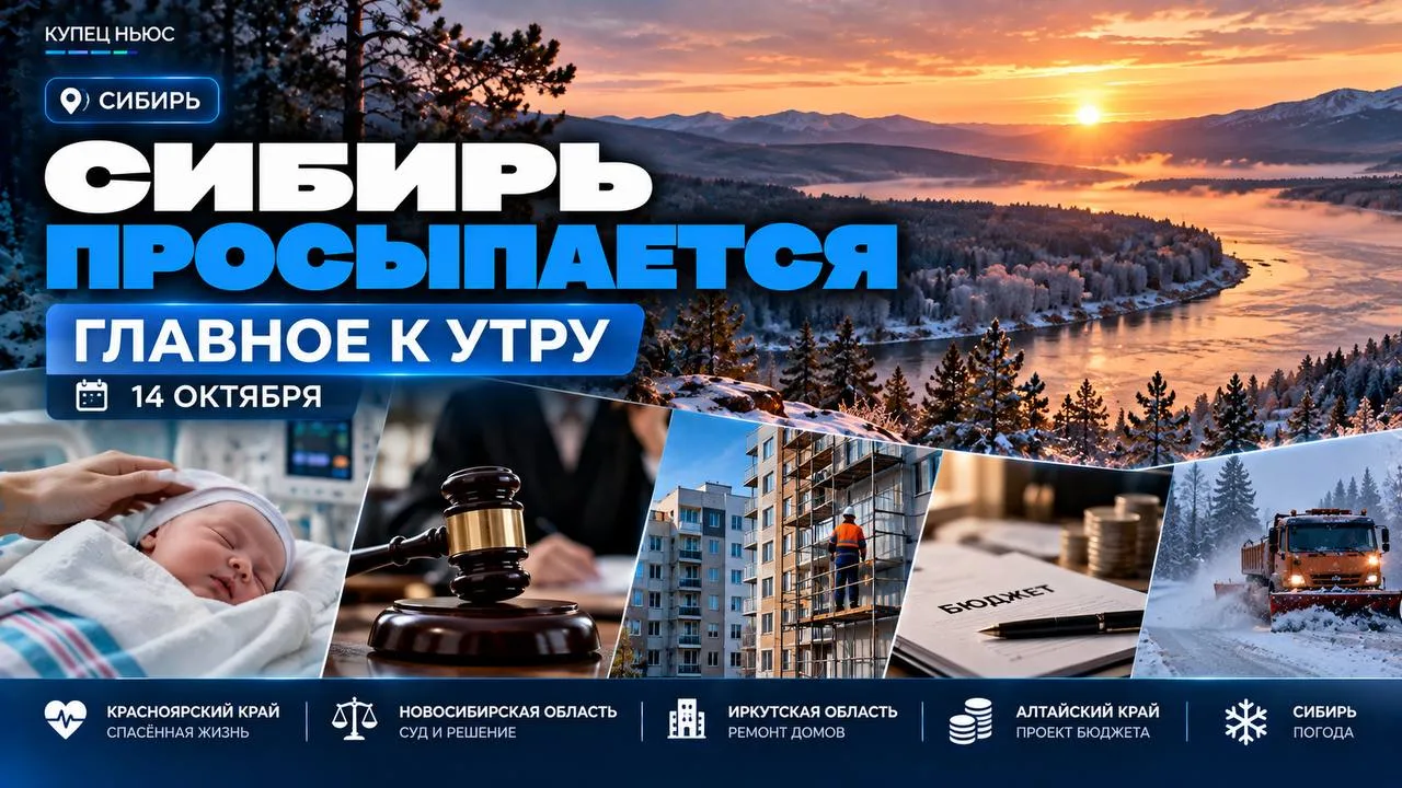 🌅 СИБИРЬ • 14 ОКТЯБРЯ • ГЛАВНОЕ К УТРУ ‼️