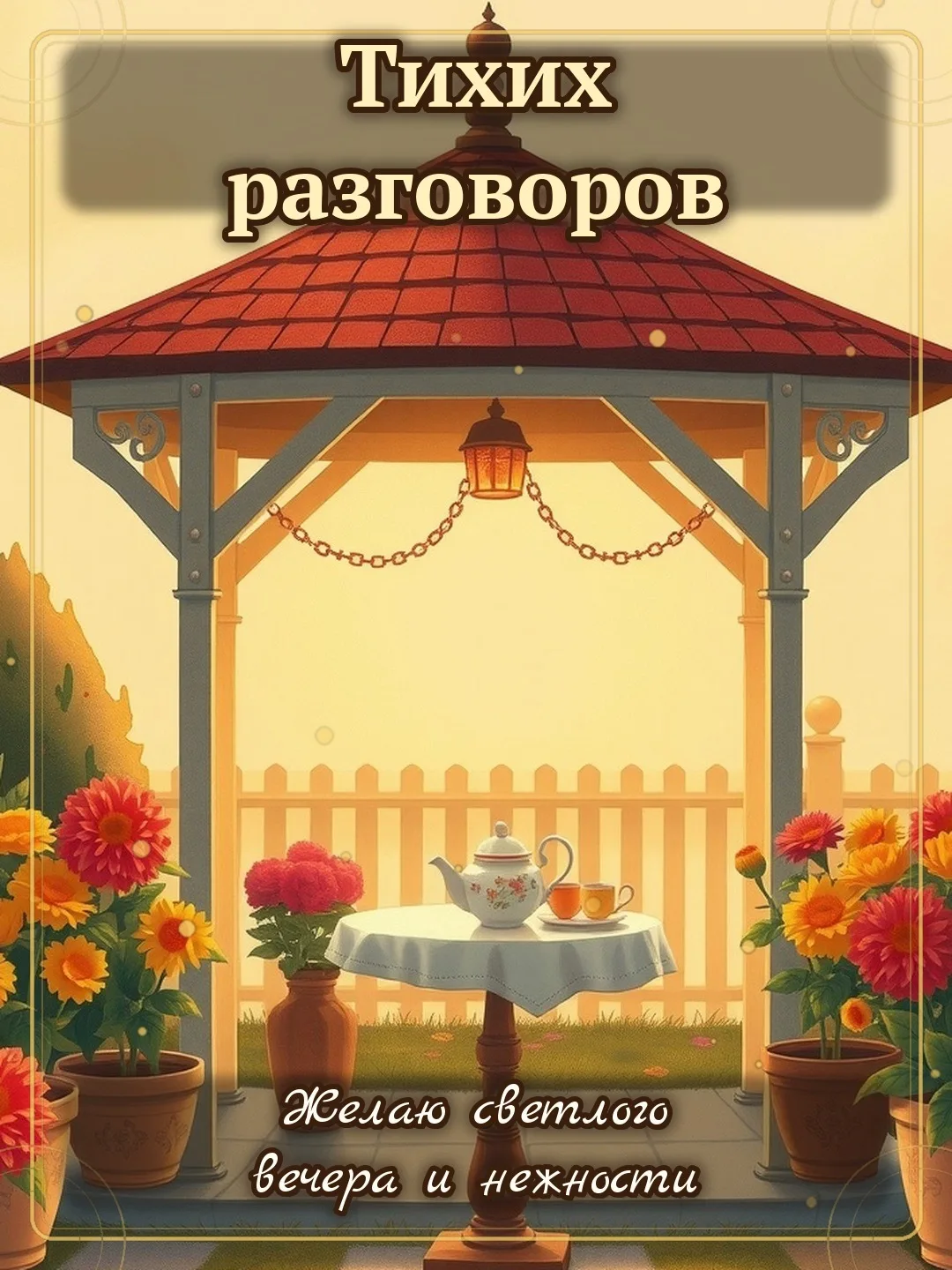 🍂 Тихих разговоров! Желаю светлого вечера и нежности.