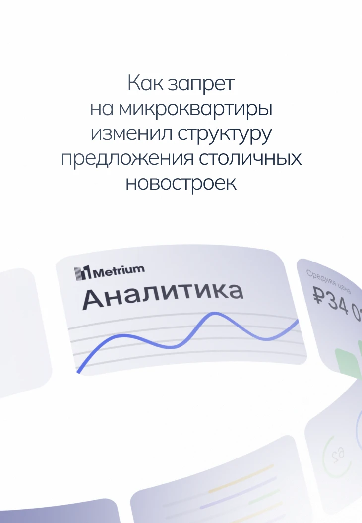 За два года действия ограничений на строительство микроквартир (до 28 кв. м) объем пред...