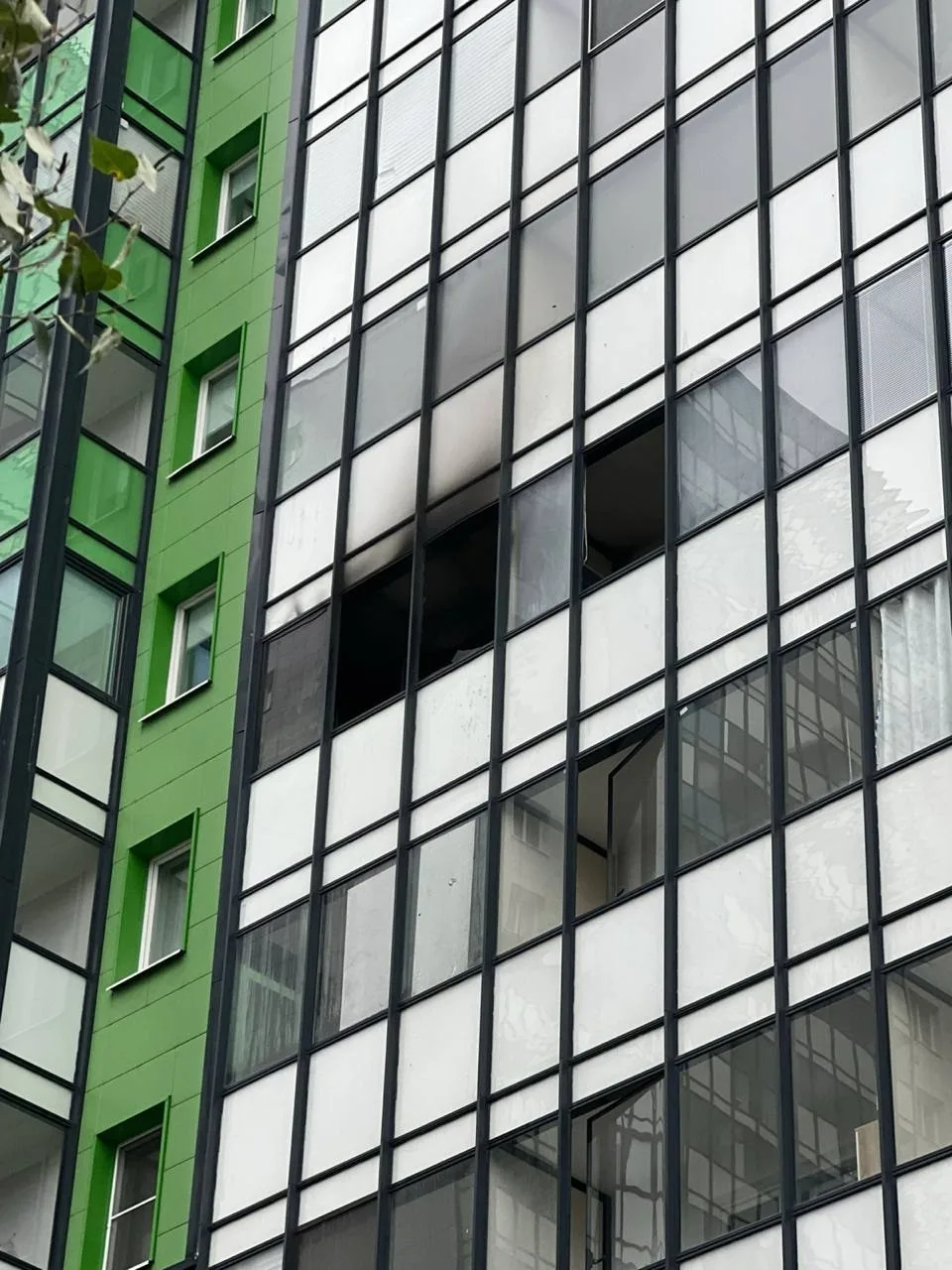 Пожар в Приморском районе