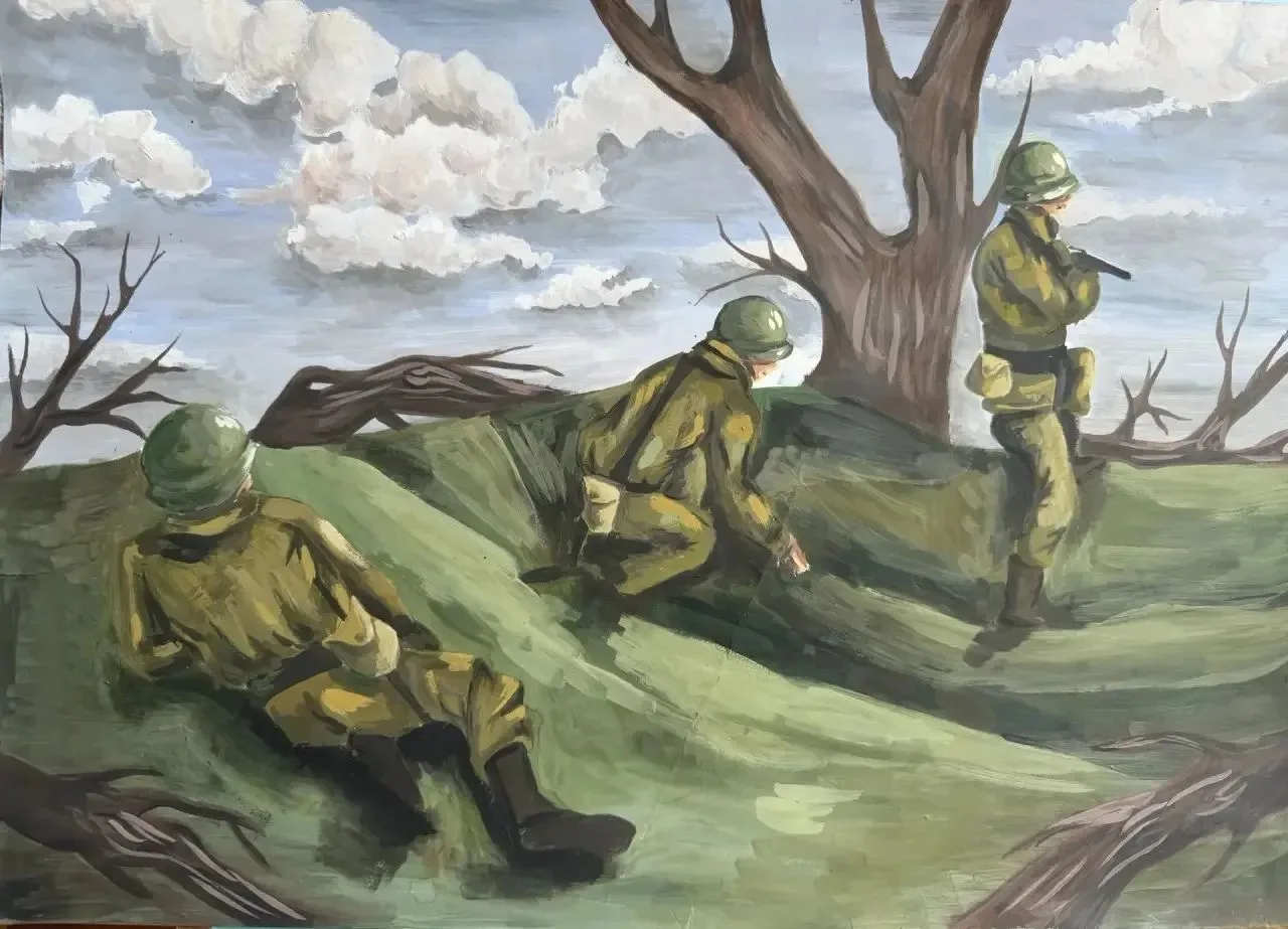 Выставка творческих работ, посвящённая памятной дате.