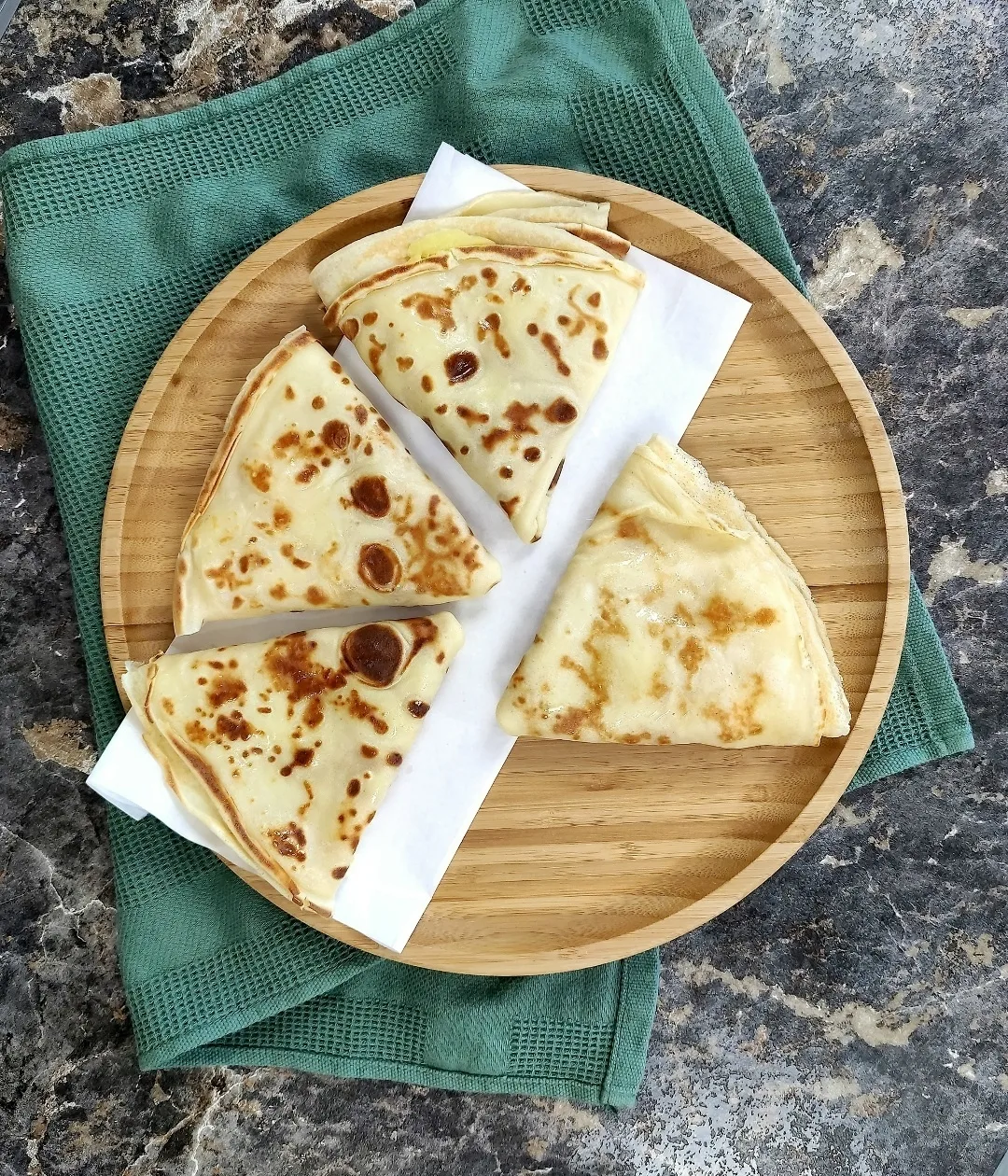 Блины с картофелем и сыром