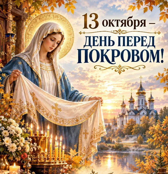 ✔🙏13 октября – день перед Покровом!