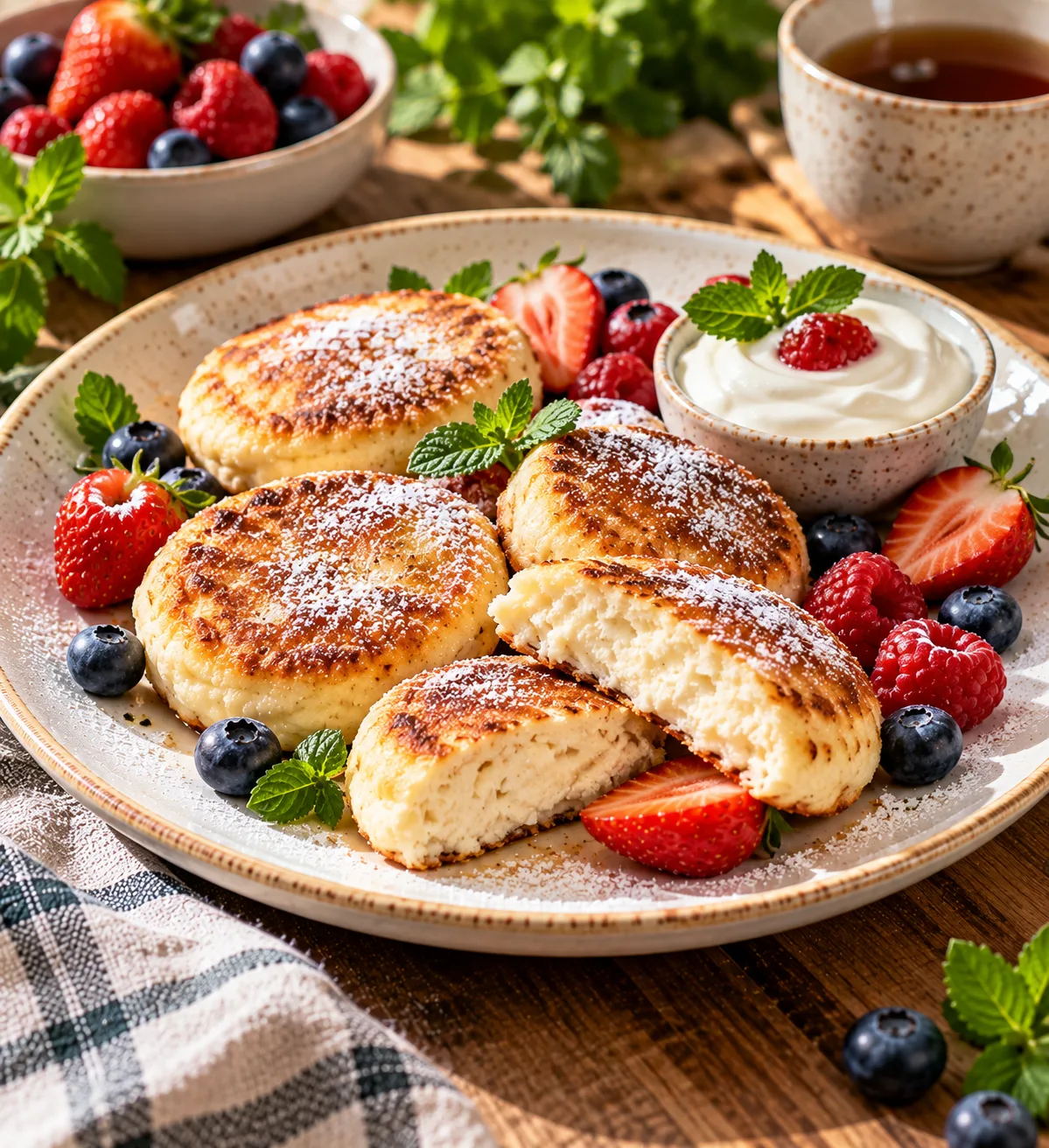 .🥞 НЕЖНЕЙШИЕ СЫРНИКИ ЗА 20 МИНУТ — ПЫШНЫЕ, РУМЯНЫЕ И ОЧЕНЬ ВКУСНЫЕ! 😍