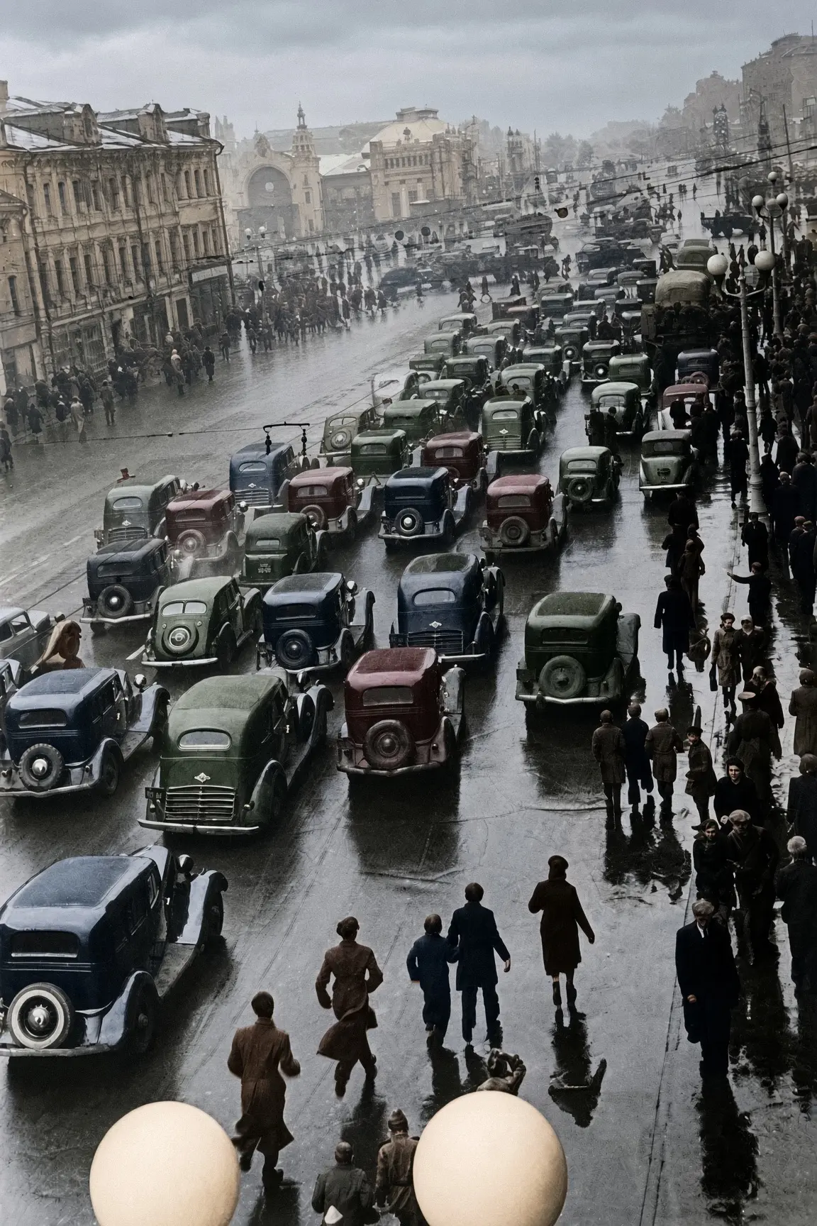 На футбол. Москва, 1945 год.