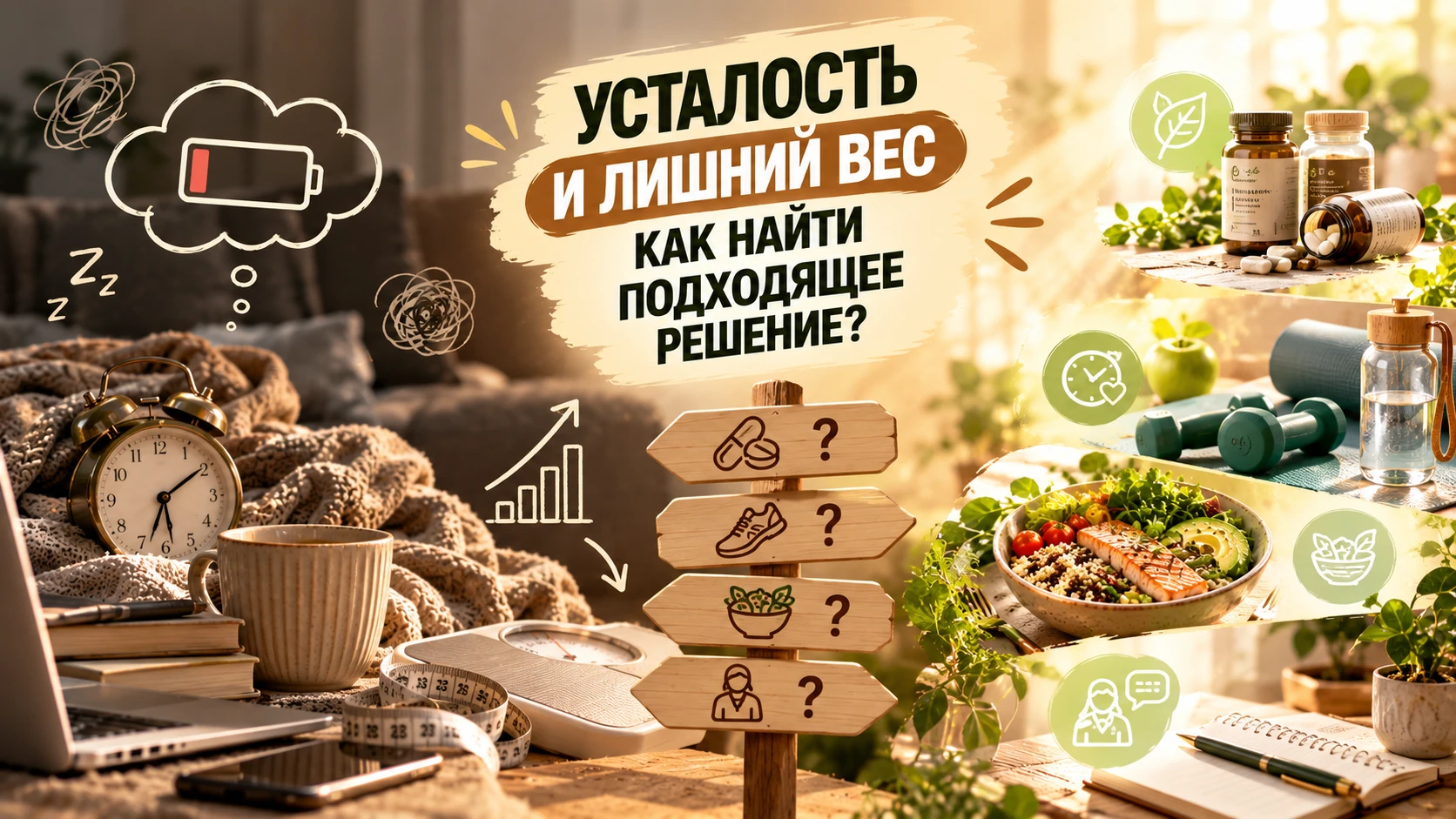 Нет энергии и растёт вес - что делать?