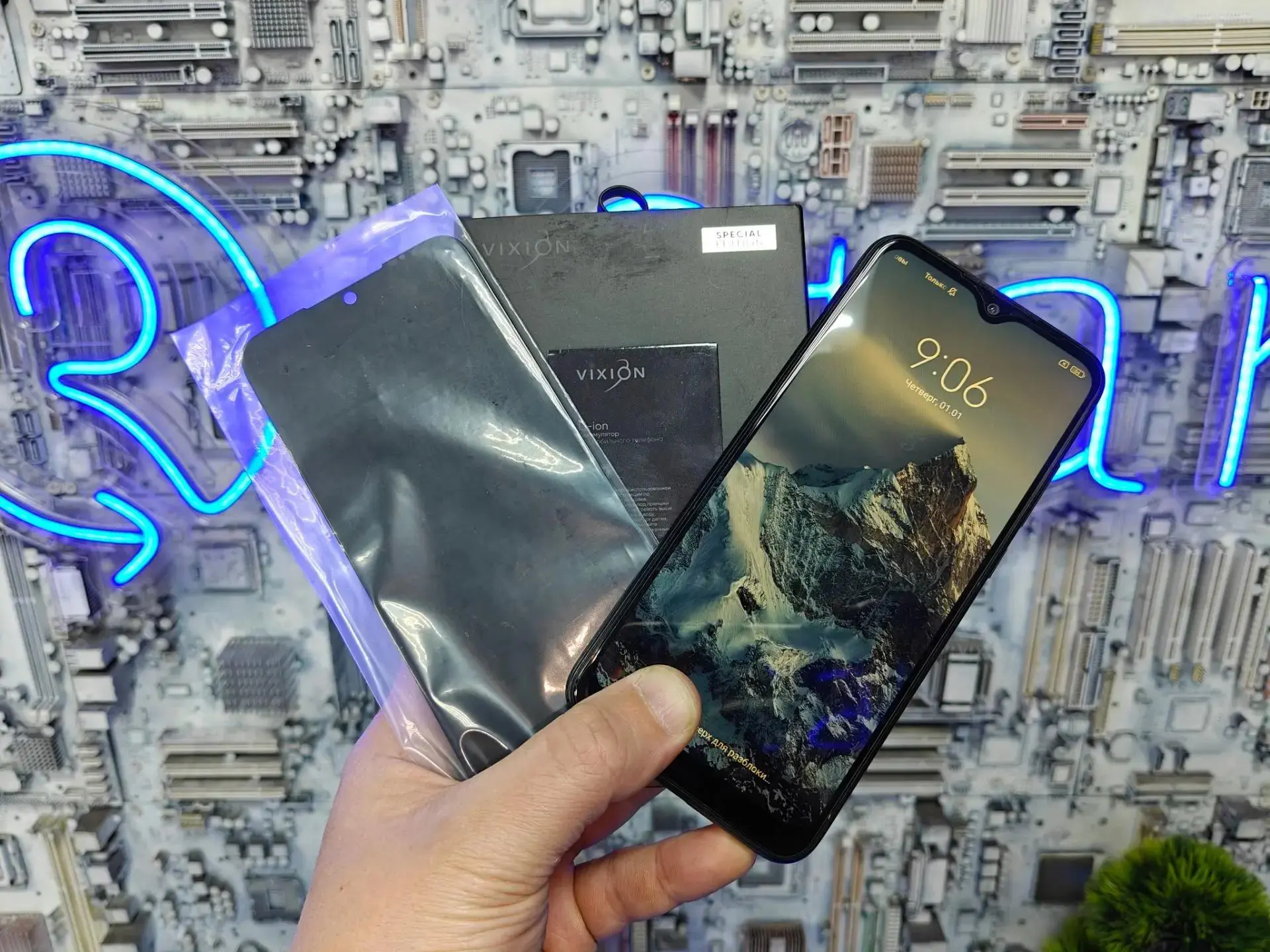 Замена дисплея и батареи на телефоне Redmi Note 8T!