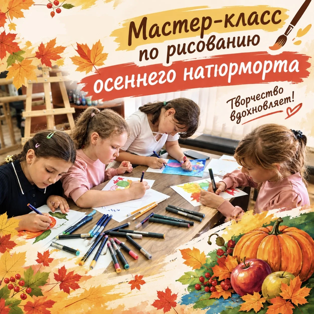 🎨🍂 Осеннее вдохновение в Новоайдарском РДК!