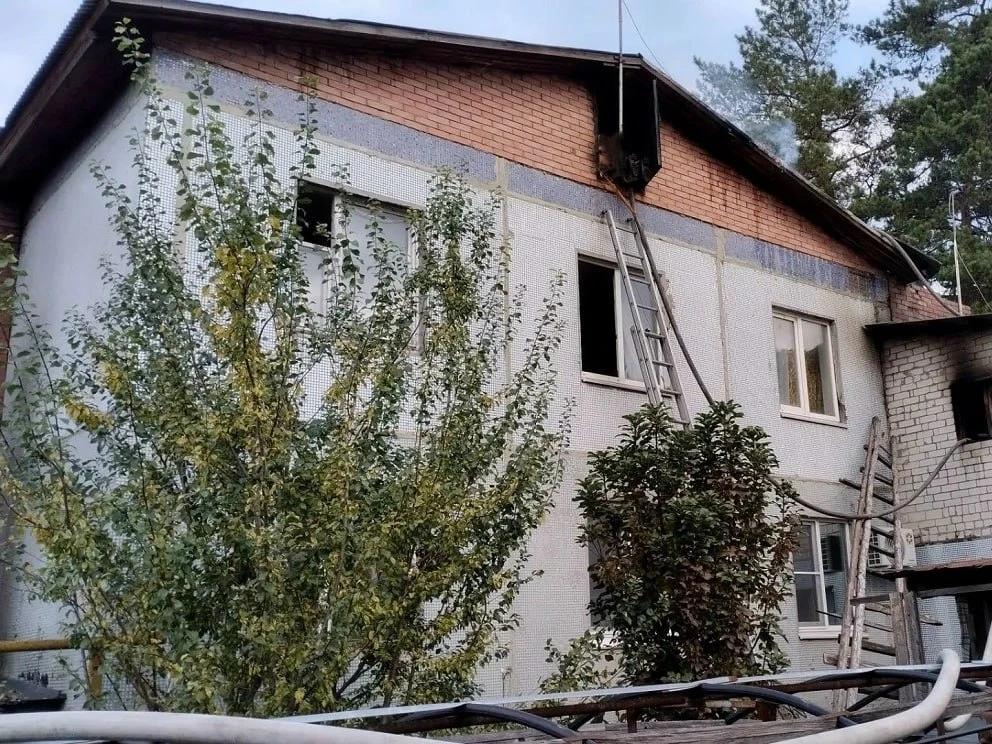 ‼В Самарской области загорелся частный дом площадью 100 квадратных метров