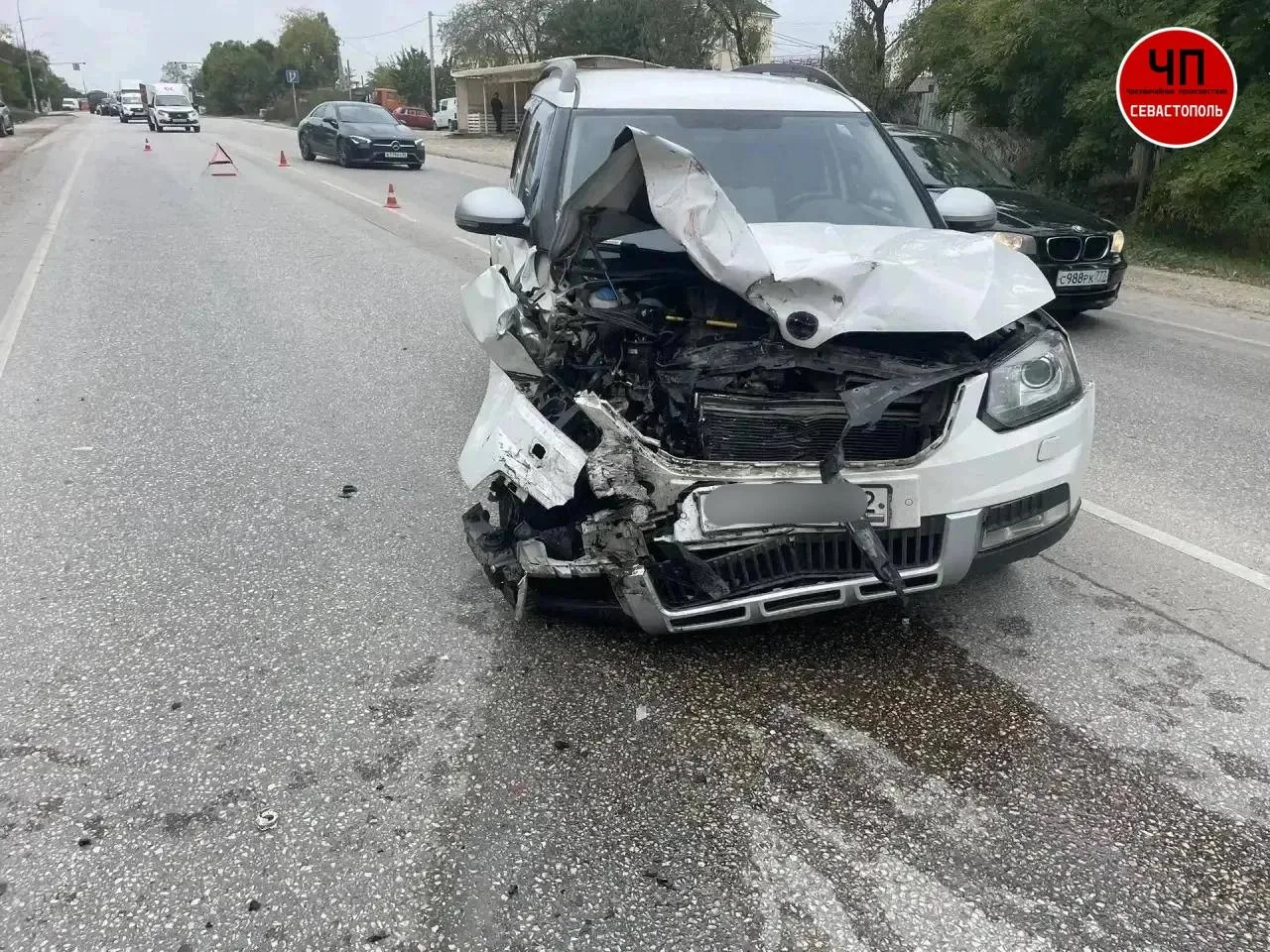 ❗️В Севастополе при лобовом ДТП пострадали три человека