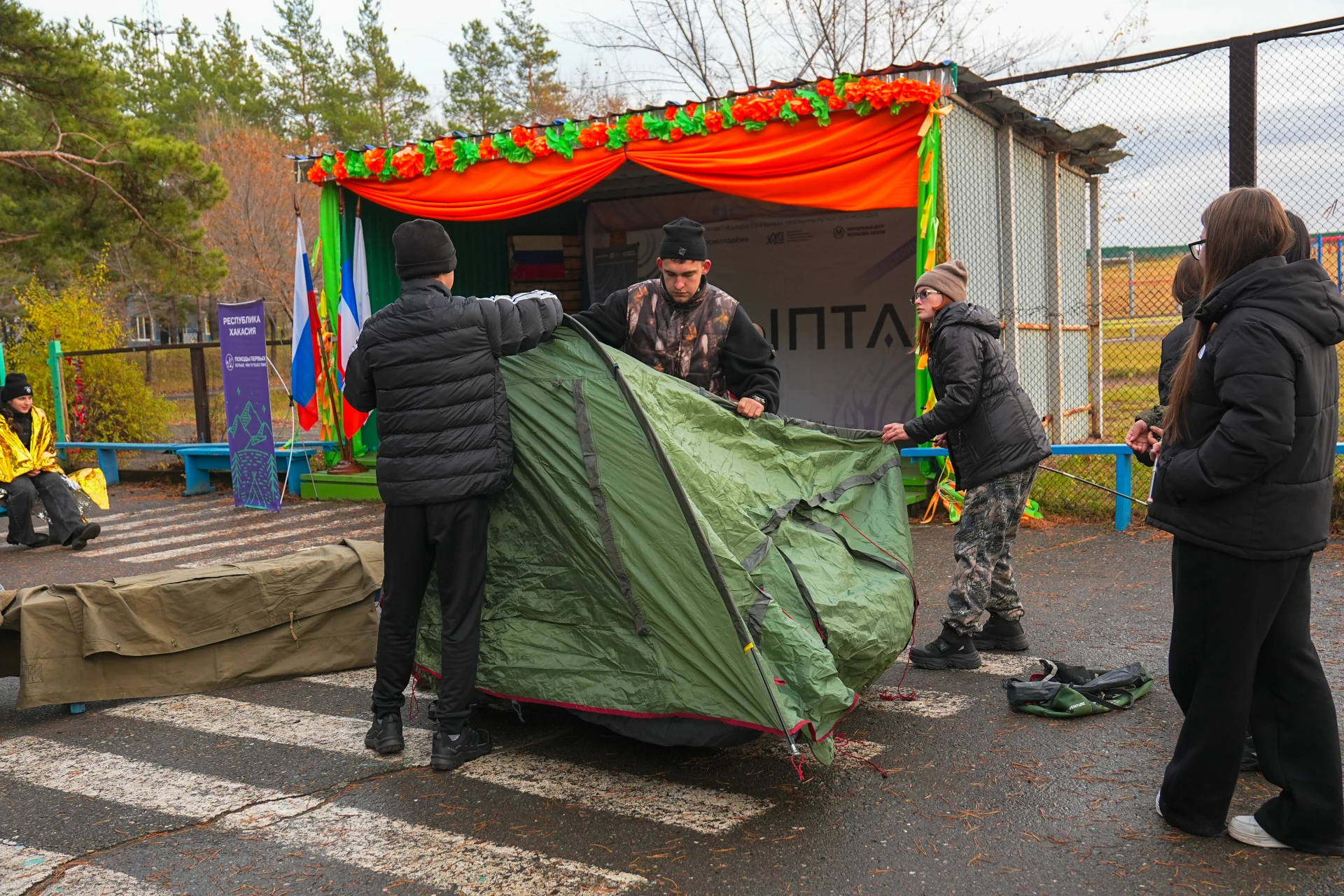 💜 Первый день военно-патриотических сборов «АЛЫПТАР» позади!