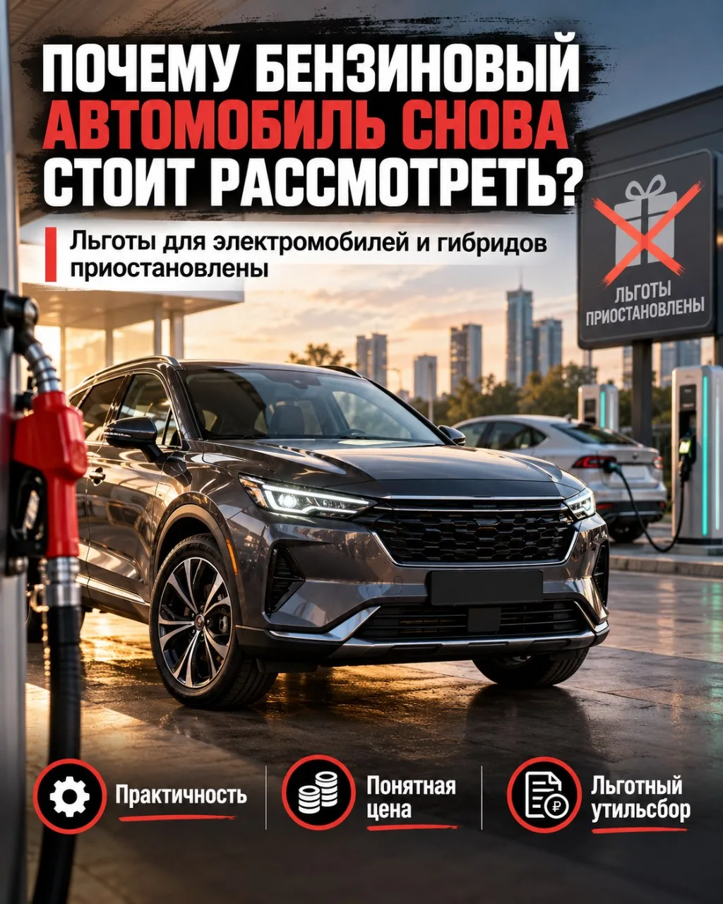 🚗🔥 ПОЧЕМУ БЕНЗИНОВЫЙ АВТОМОБИЛЬ СНОВА СТОИТ РАССМОТРЕТЬ ВМЕСТО ГИБРИДА И ЭЛЕКТРОКАРА?