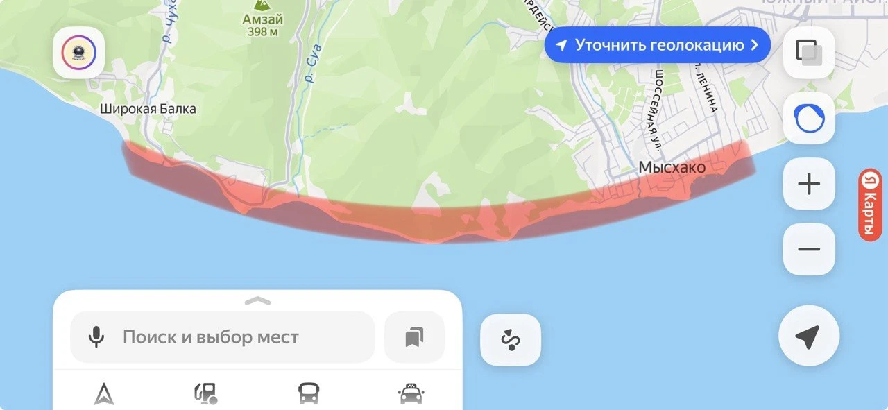 📍 Обстановка на побережье: от Мысхако до Широкой Балки