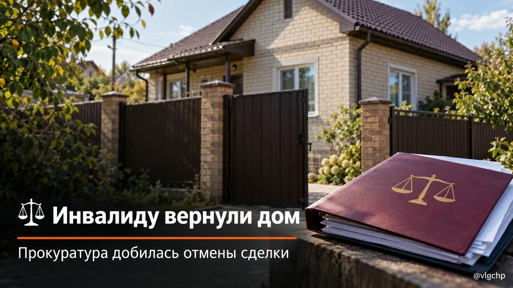 ⚖️ В Волгограде инвалиду вернули дом