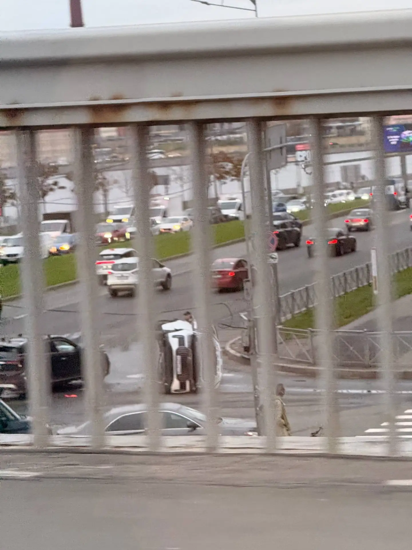 Авария перед мостом Александра Невского