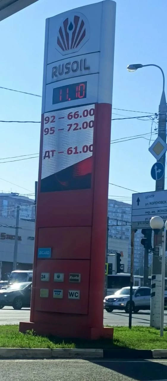 Информация о наличии топлива на АЗС Краснодара по данным мэрии