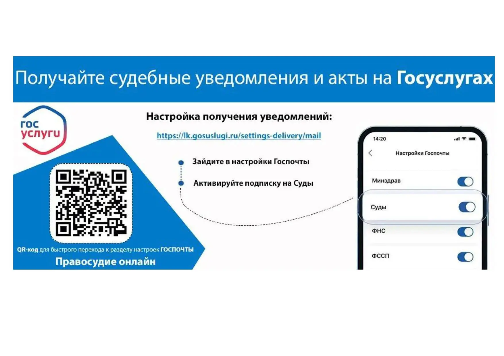 ⚖️ Нижегородцы могут получать судебные электронные письма на портале «Госуслуги». Доста...