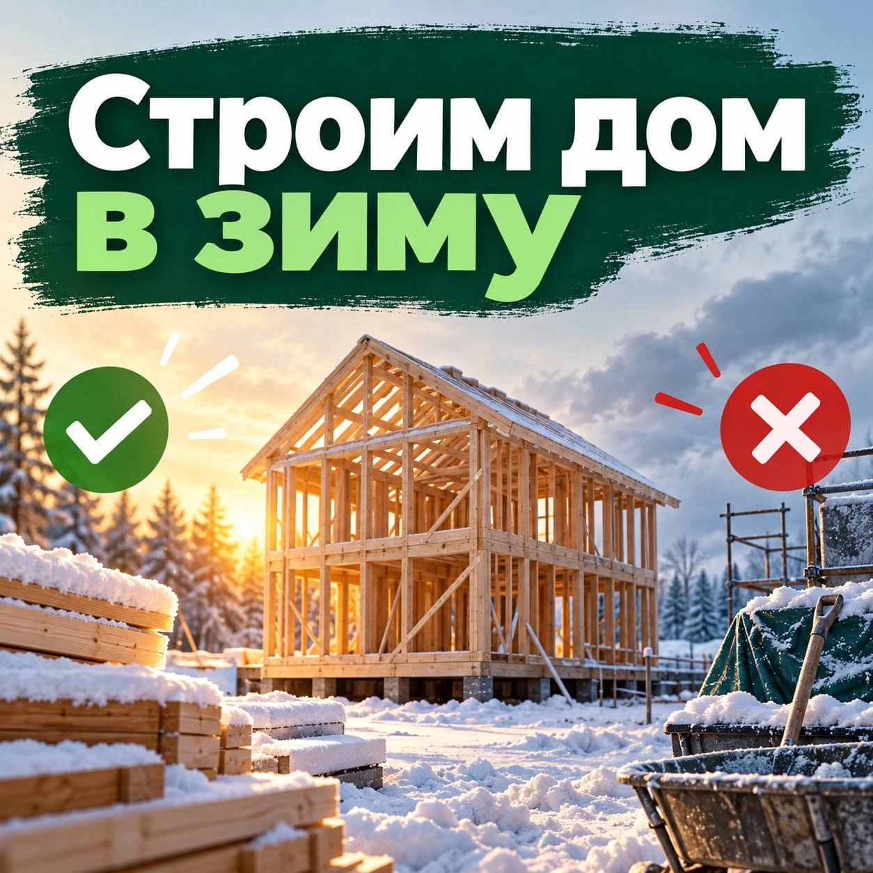 Строим дом в зиму