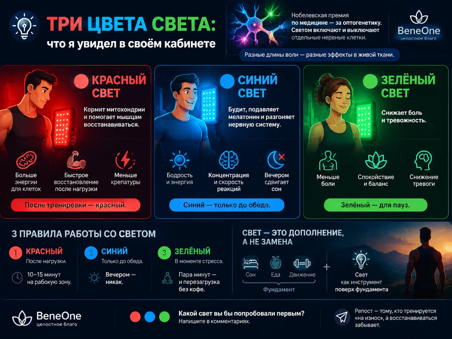 💡 Три цвета света: что я увидел в своём кабинете