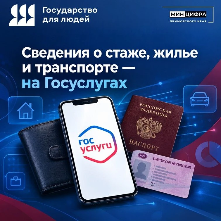 🗂️Сведения о стаже, жилье и транспорте — на Госуслугах