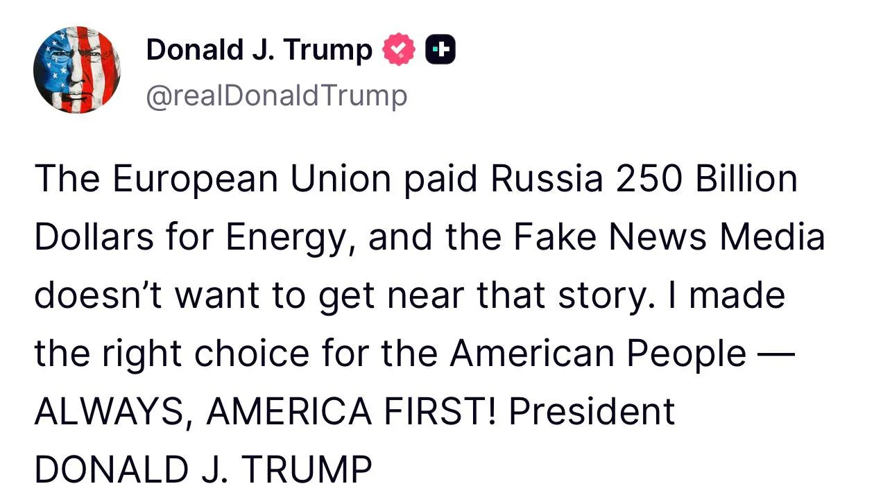 ☝️"Я сделал правильный выбор для американцев", — так Трамп прокомментировал решение зак...