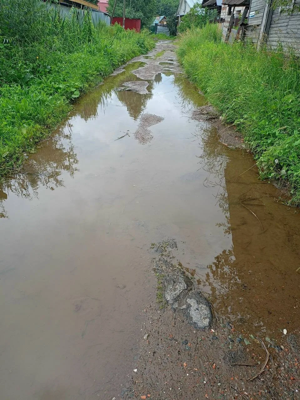 😨 Так выглядит дорога на переулке Коммунаров