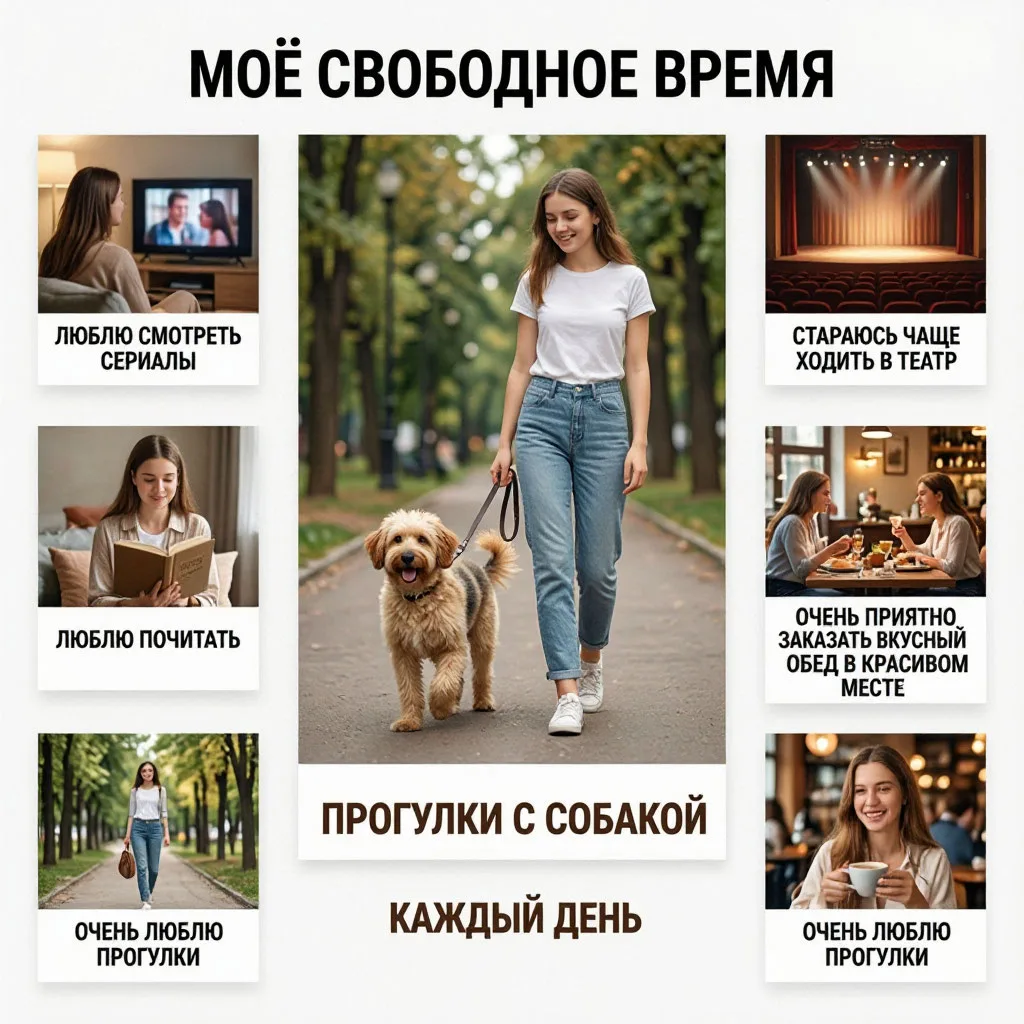 В свободное время я очень люблю 💖 гулять . Много гуляю ,когда с собаками ,то без телеф...