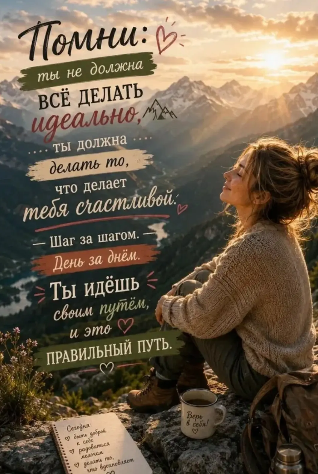 🍁Ты не должна всё делать идеально.