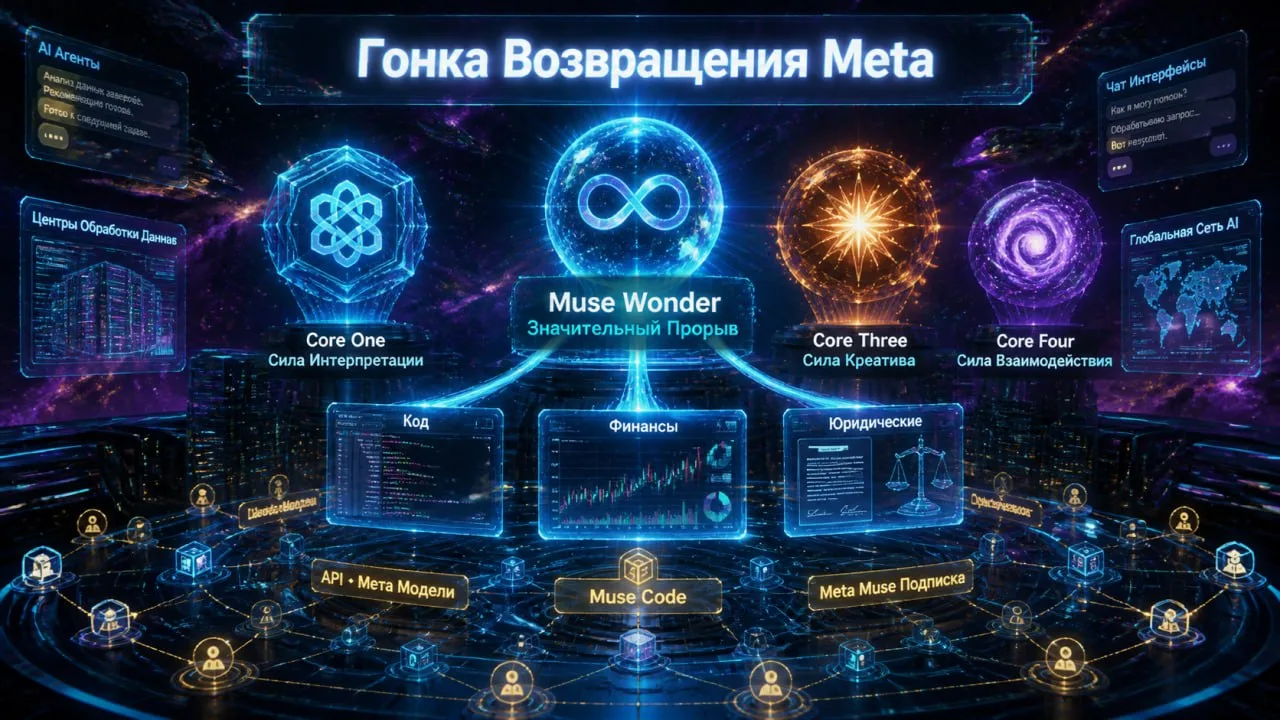 ✅ Meta выпустила Muse Wonder: официально вошла в число лидеров передового ИИ