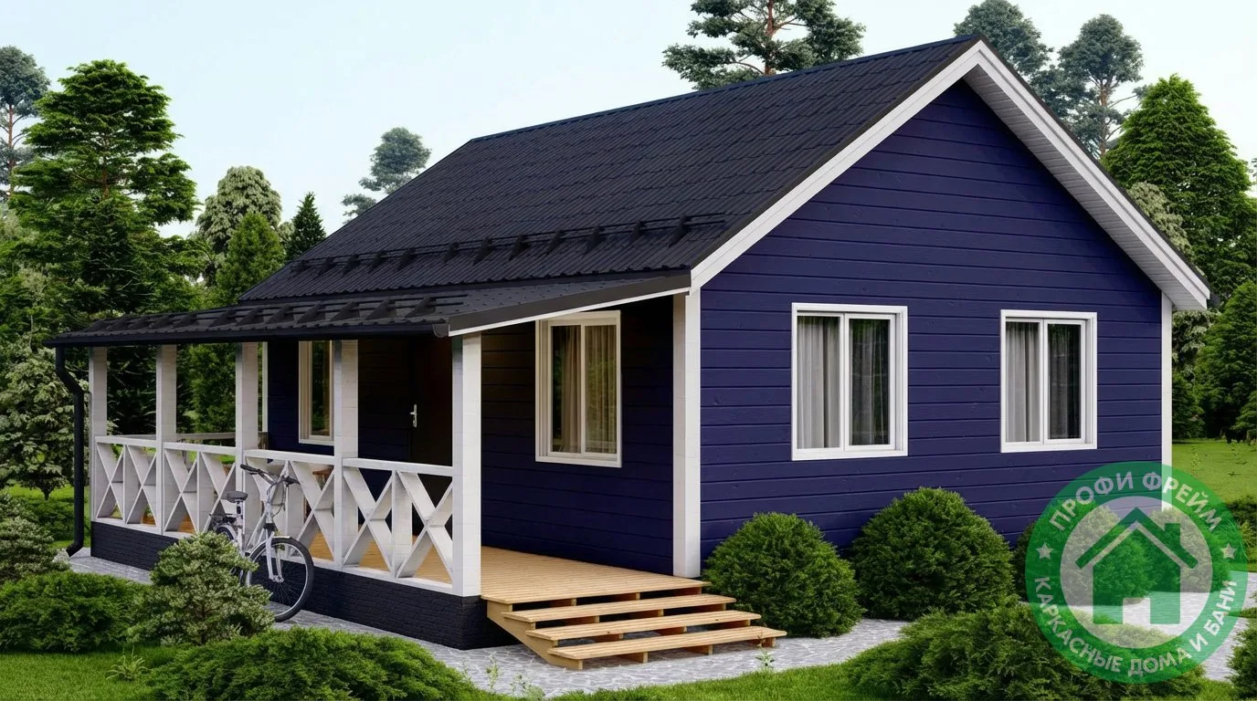 🏡 Дачный дом 8х8 + терраса 8х2, 80 м2, 10х8