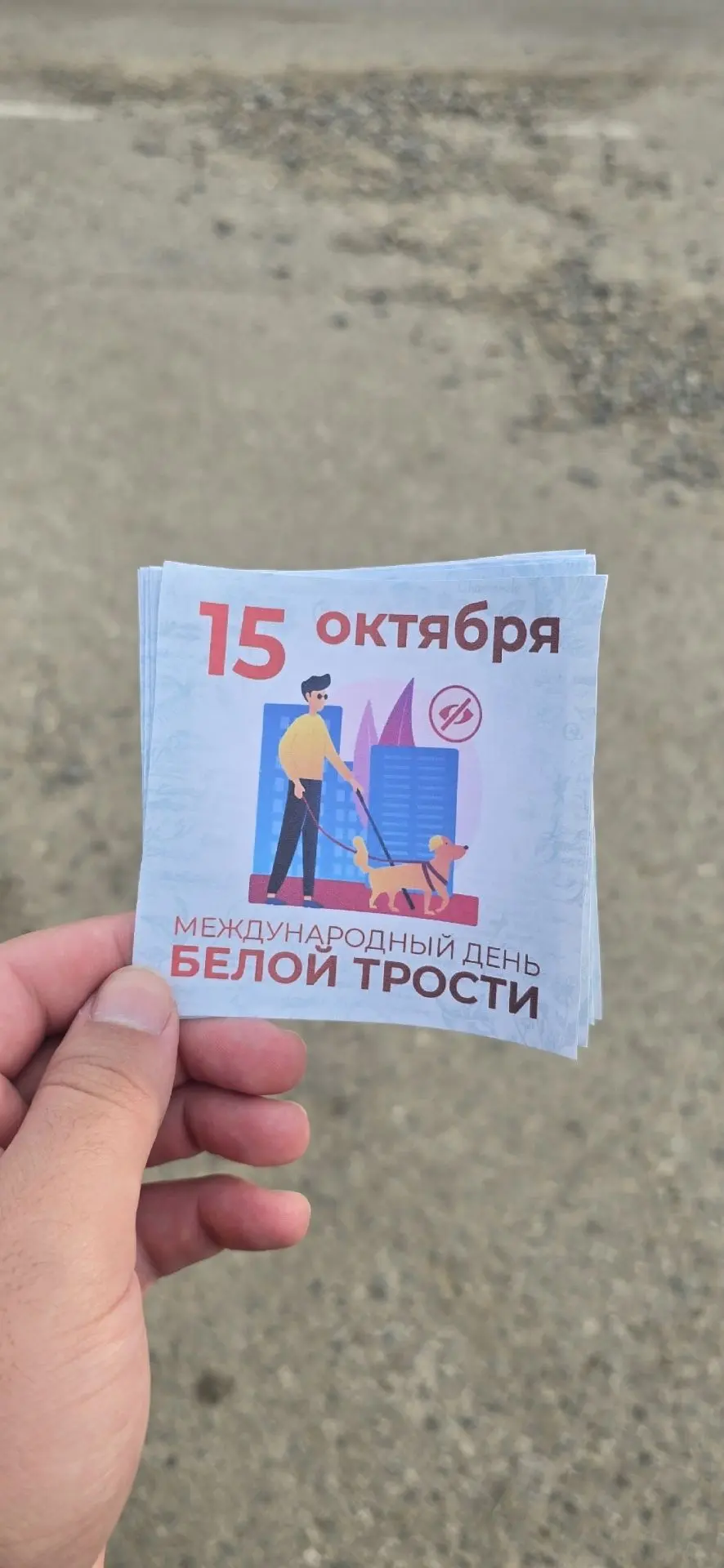 Акция ко Дню белой трости в СДК х. Красная-Улька