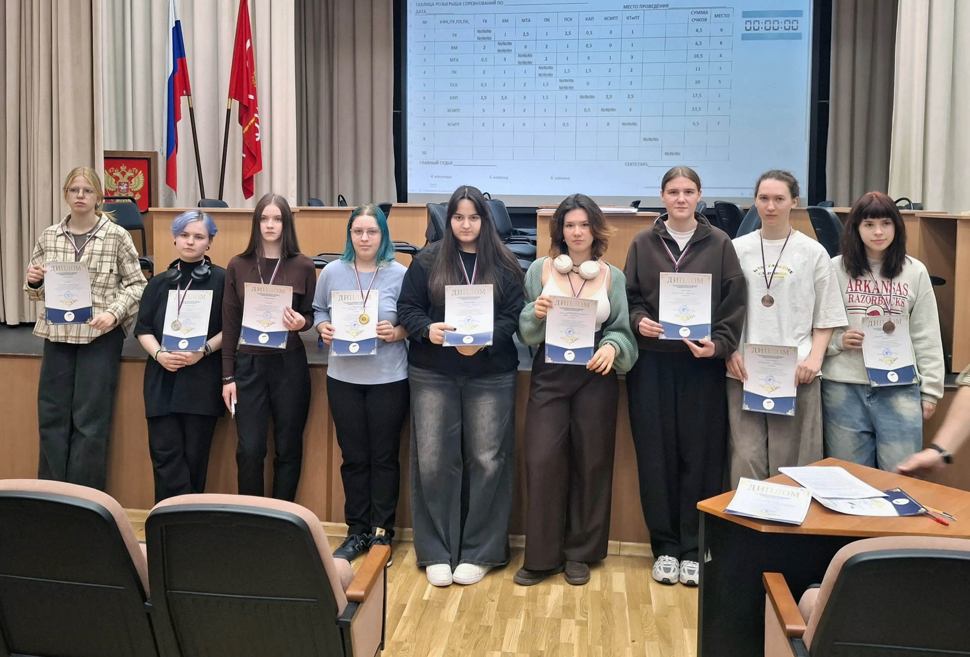 🥇 Приняли эстафету: команда девушек колледжа взяла I место турнира по шашкам