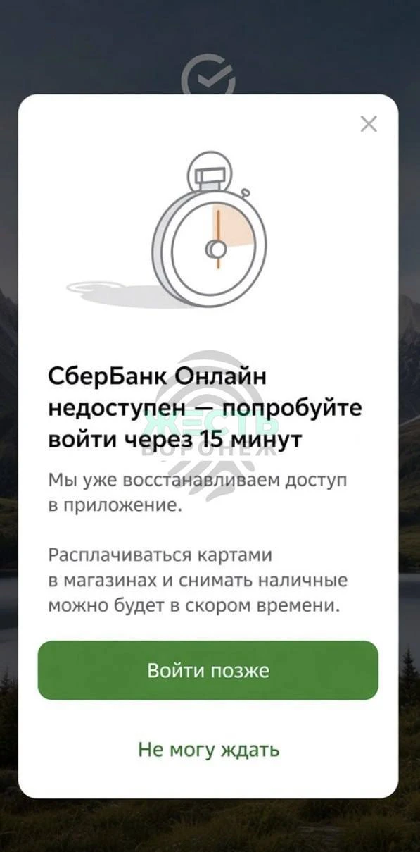 ⚡️ Воронежцы пожаловались на сбой в работе «Сбербанк Онлайн».
