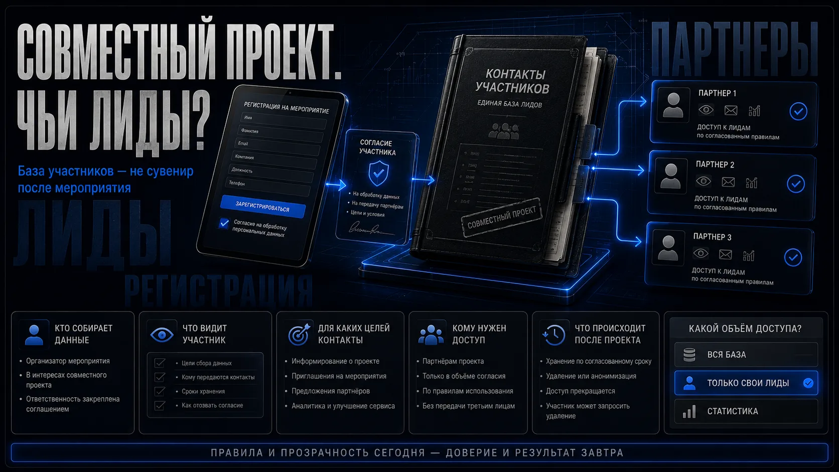 Вы сделали совместный проект. Чья теперь тысяча лидов?