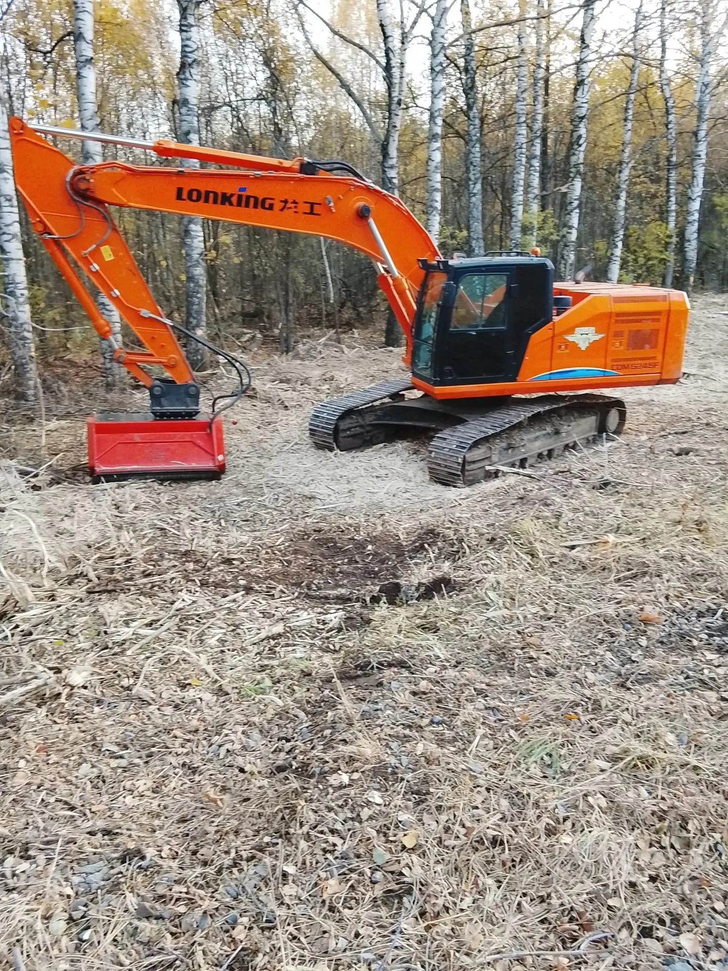Ведётся ликвидация древесно‑кустарниковой растительности вдоль автодороги «Волга — Марп...