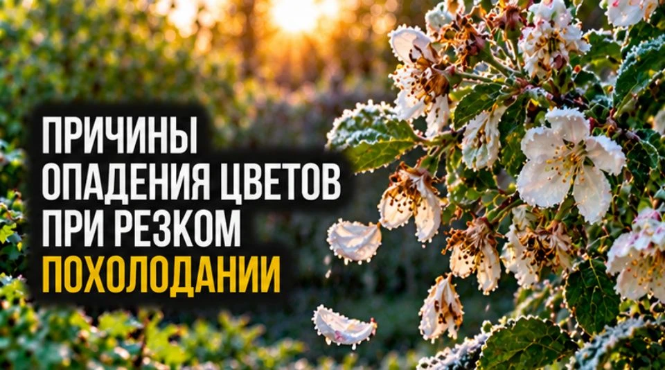Причины опадения цветов при резком похолодании