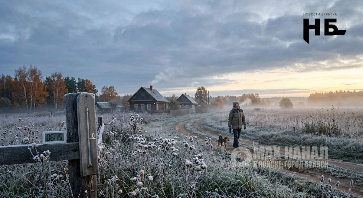 🥶 На Брянщине температура рухнет до нуля градусов
