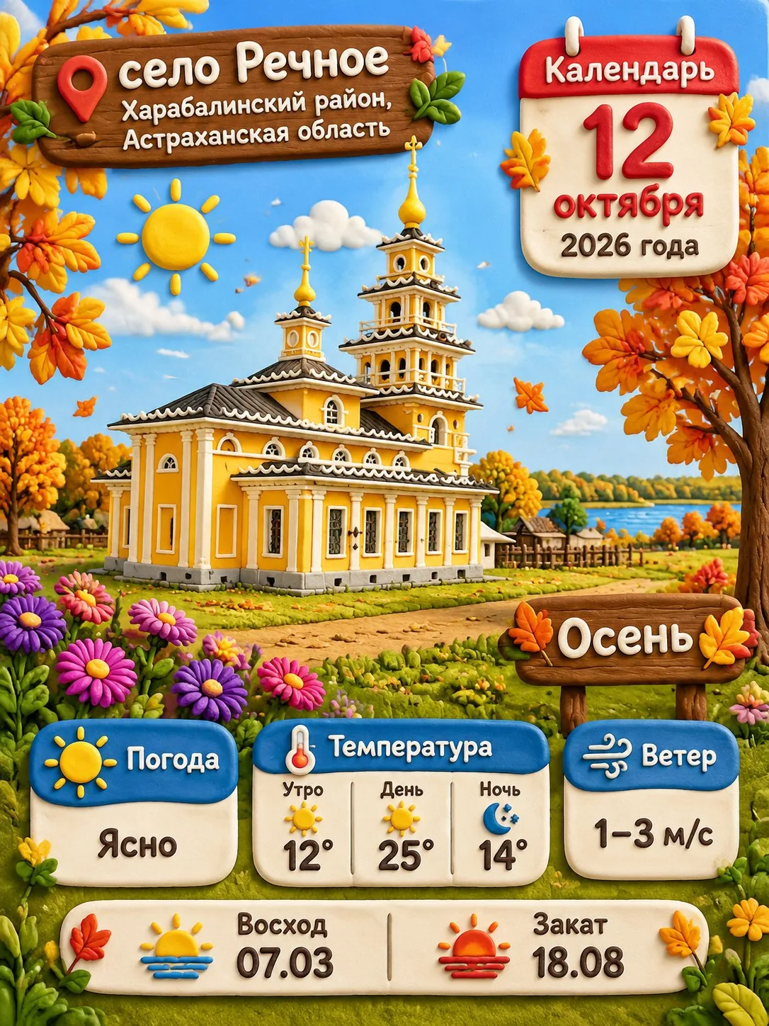 ПОНЕДЕЛЬНИК, 12 ОКТЯБРЯ 2026 ГОДА ☕
