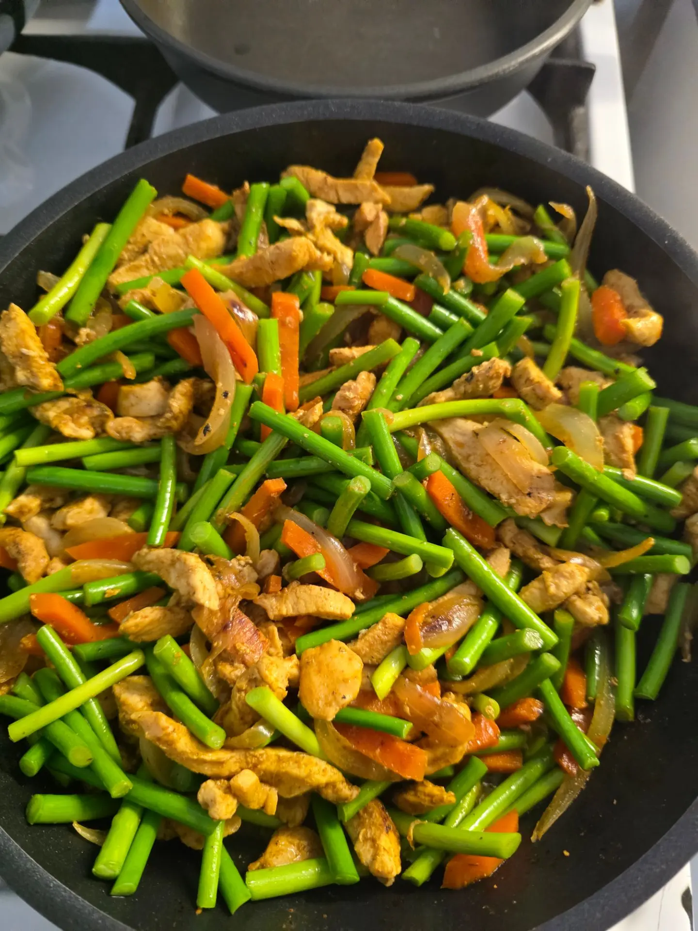 Побеги чеснока с куриной грудкой 👍🔥💪МНОГО БЕЛКА!