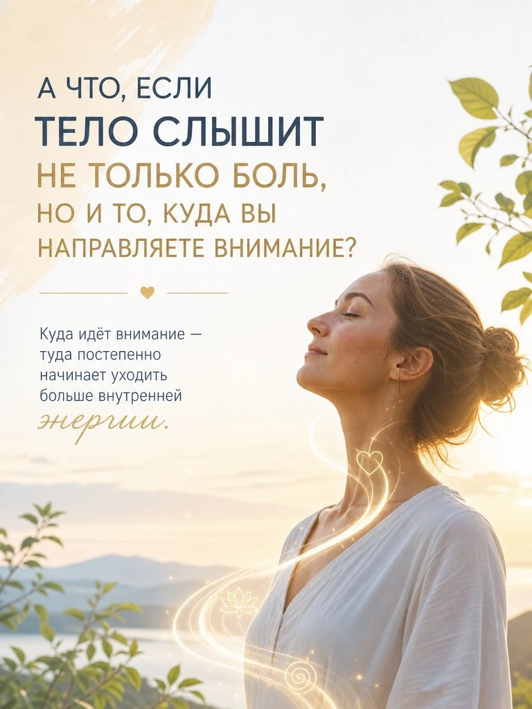 ✨ А ЧТО, ЕСЛИ ТЕЛО СЛЫШИТ НЕ ТОЛЬКО БОЛЬ, НО И ТО, КУДА ВЫ НАПРАВЛЯЕТЕ ВНИМАНИЕ?