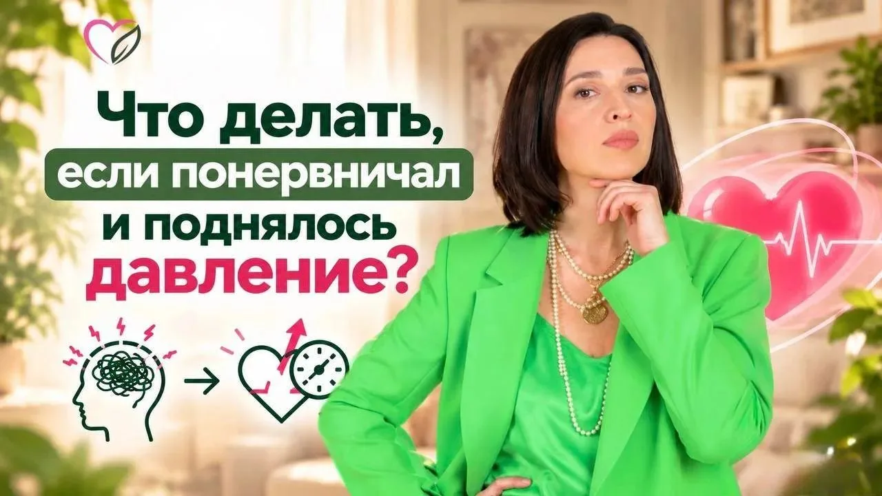 🩺 ЧТО ДЕЛАТЬ, ЕСЛИ ПОНЕРВНИЧАЛ И ПОДНЯЛОСЬ ДАВЛЕНИЕ?