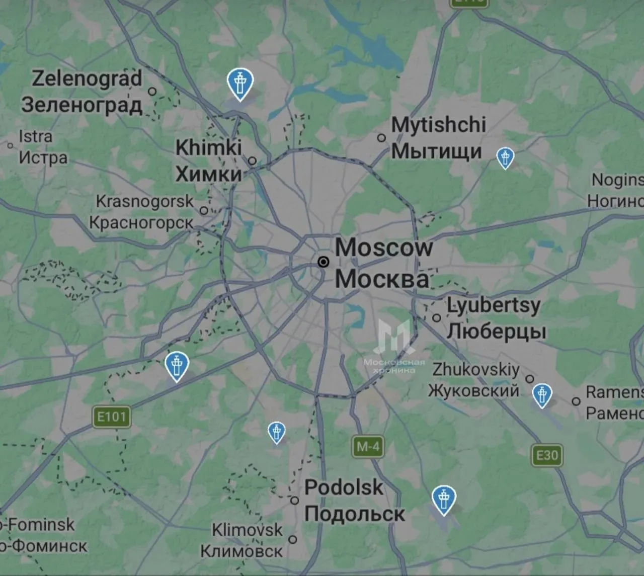 🙅 Небо над Москвой опустело из-за угроз атаки бпла.