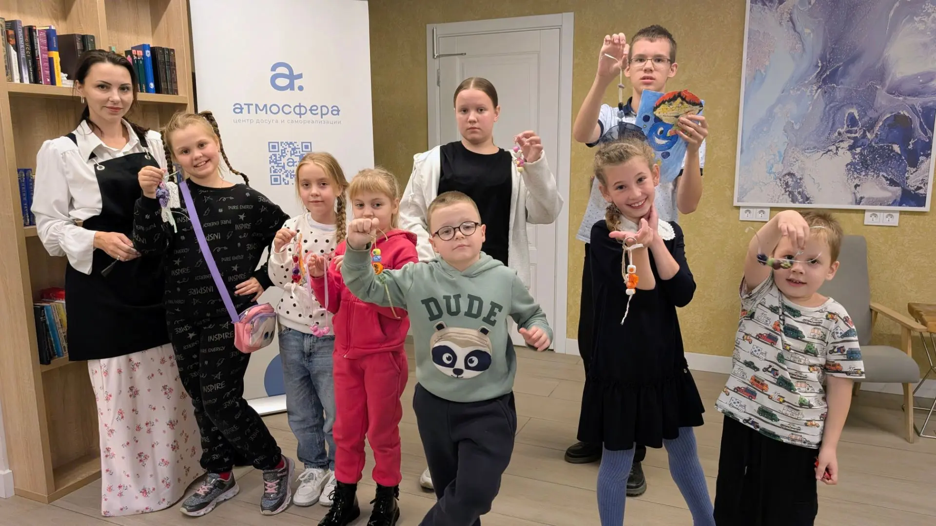 Вчера ребятишки создали свои уникальные брелоки, мастер- класс пролетел как один миг.