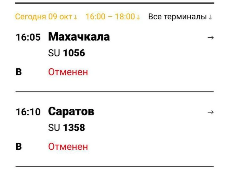✈️ В московских аэропортах задержали почти 400 рейсов