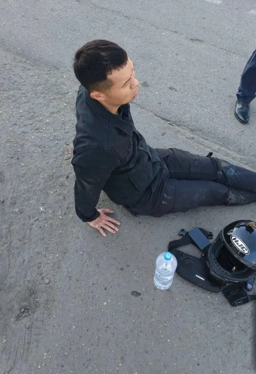 ❗️Грузовик раздавил мотоцикл в Краснодаре