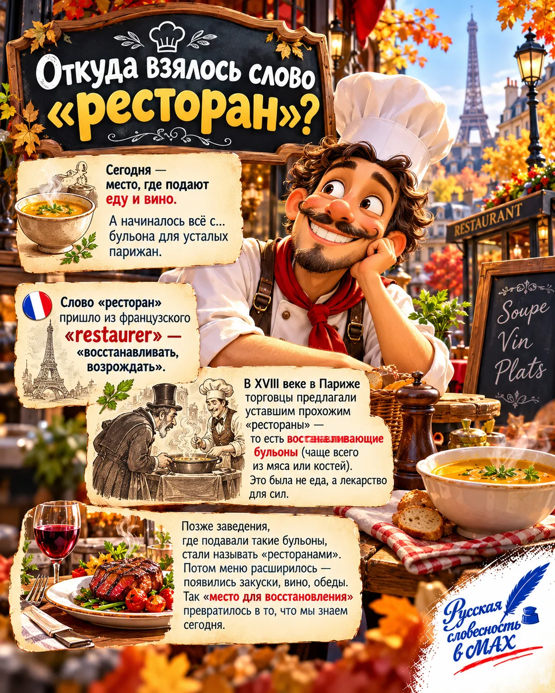 🍽 Ресторан — место, где восстанавливают силы!