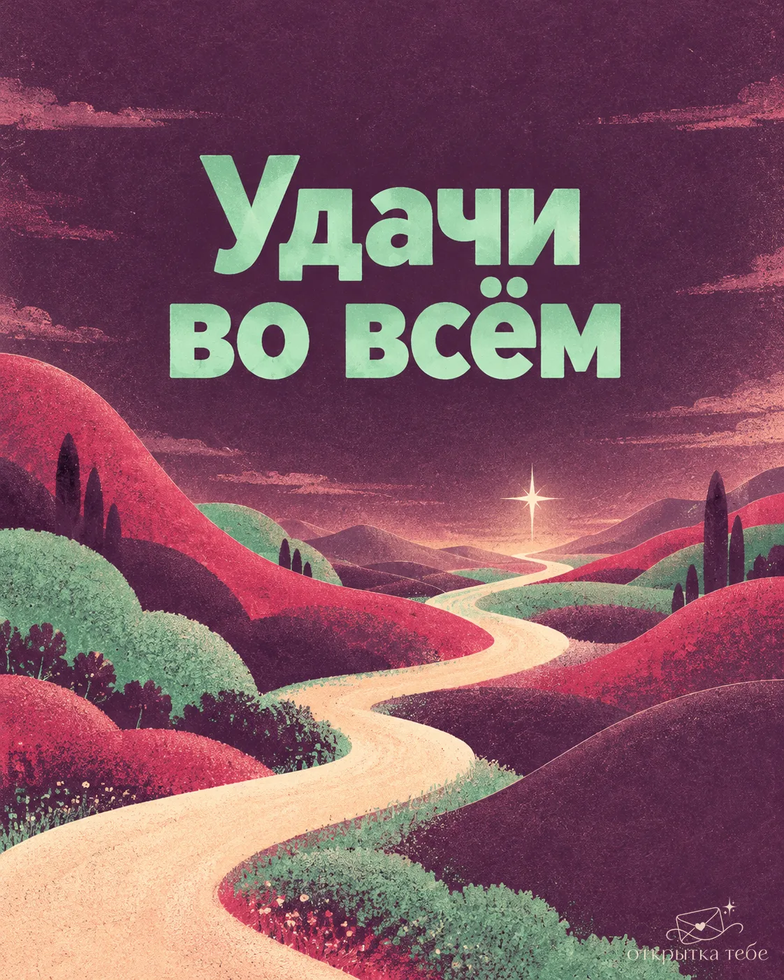 Удачи во всём, что задумано!