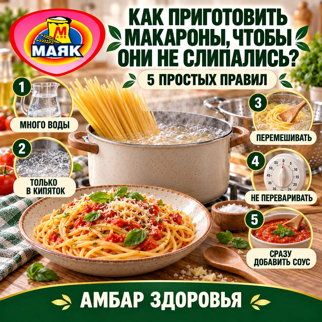 🍝 КАК ПРИГОТОВИТЬ МАКАРОНЫ, ЧТОБЫ ОНИ НЕ СЛИПАЛИСЬ?